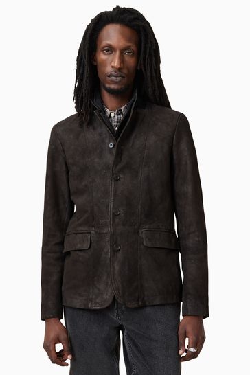 Buy AllSaints Survey Leather Blazer from the Laura Ashley online shop