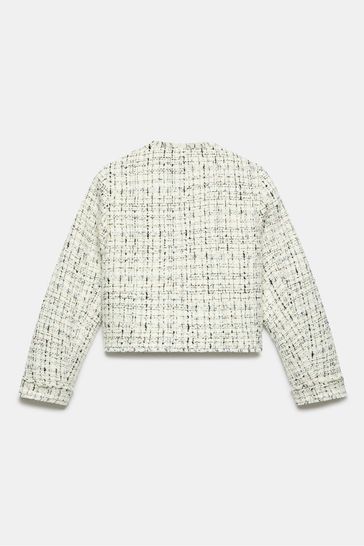Boucle jacket white shop