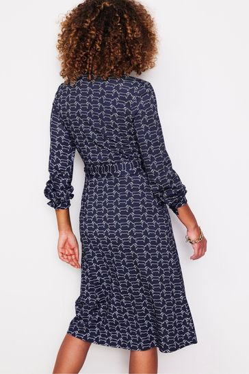 Buy Boden Blue Julia Jersey Shirt Dress from Next Netherlands