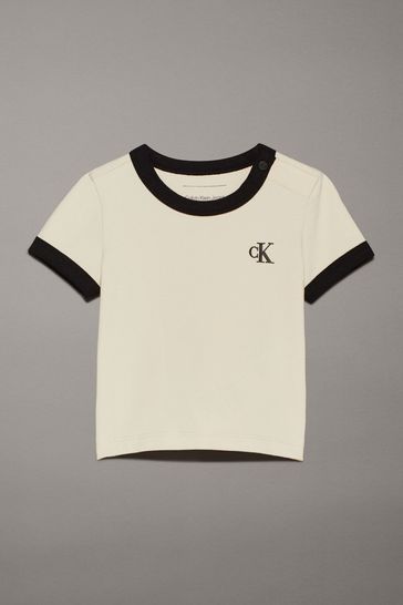 Calvin klein ringer t shirt store