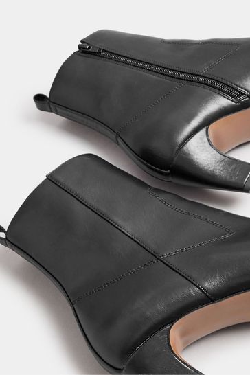 Buy Long Tall Sally Black Mid Heel Ankle Boots from Next Kuwait