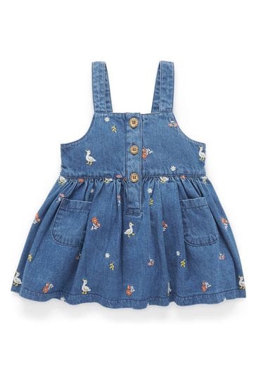 Next baby girl denim dress hot sale