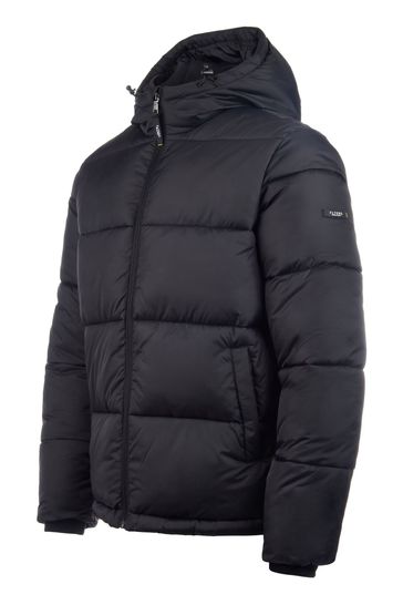 Buy Flyers Mens Wide Baffle Puffer Black Jacket from Next Bahrain