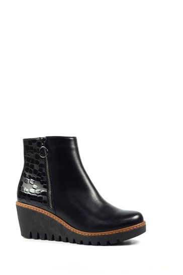 Next black wedge boots store