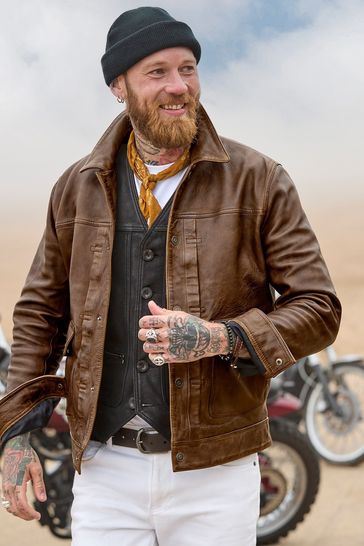 Joe browns leather jacket new arrivals