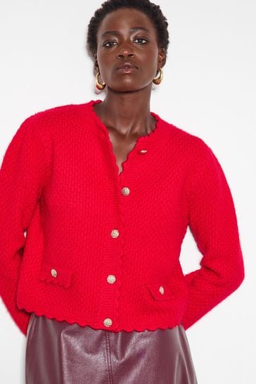 Buy Monsoon Red Suki Stitch Cardigan from Next Netherlands