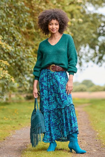 Buy Joe Browns Winter Floral Print Asymmetric Maxi Skirt from Next Bahrain