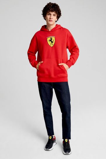 Buy Puma Mens Scuderia Ferrari Race Big Shield Hoodie from the Laura Ashley online shop
