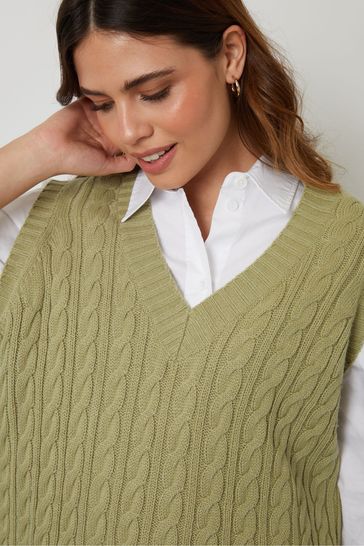 Knit vest v neck online
