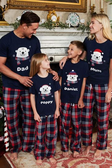 Girls personalised christmas pyjamas sale