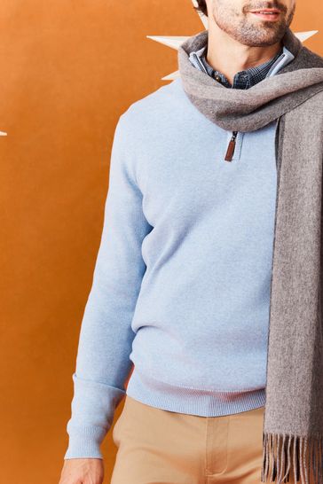 Buy Crew Clothing Company Quarter Zip Knitted 100 Cotton Jumper from Next Bahrain