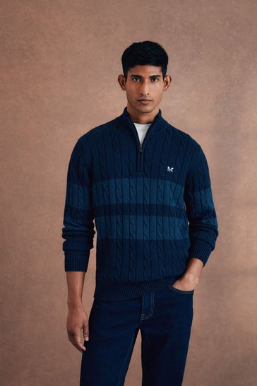 Crew clothing half zip jumper new arrivals