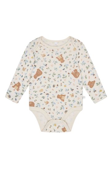 Buy MORI Cream Organic Cotton and Bamboo Long Sleeve Bodysuit from Next Bahrain