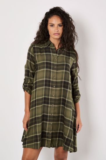 Plaid tunic dress hotsell