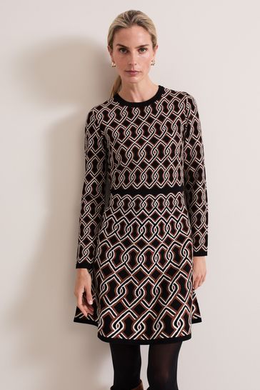Buy Phase Eight Josie Jacquard Fit and Flare Swing Dress from the Laura Ashley online shop