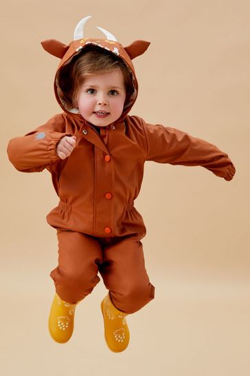 Buy MORI Gruffalo Recycled Waterproof Cosy Hooded Brown Puddlesuit from Next Netherlands