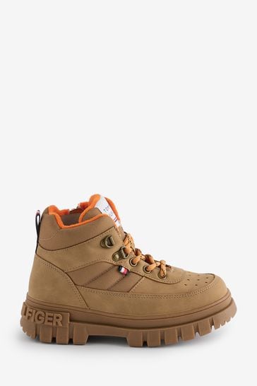 Buy Tommy Hilfiger Cream Lace Up Boots from Next Bahrain