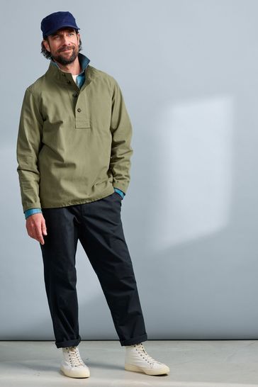 Buy Seasalt Cornwall Green Mens Clay Stone Smock Sweat Top from Next Bahrain