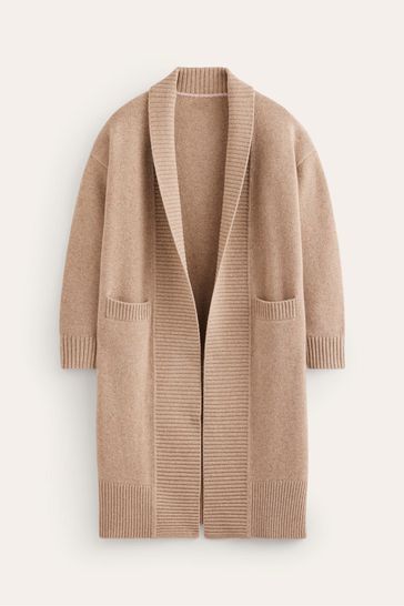 Buy Boden Cream Longline Merino Cardigan from Next Bahrain