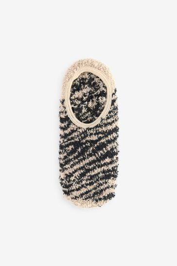 Buy Wild Feet Natural Fluffy Cosy Peds Socks with Non Slip Grip Pack 4 from Next Poland
