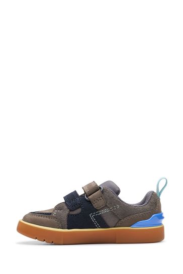 Buy Clarks Grey Wide Fit G Combi Oslo Edge T Shoes from Next Denmark