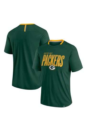 Buy Fanatics Green NFL Bay Packers Defender Fade Dot Slant T Shirt from Next Kuwait