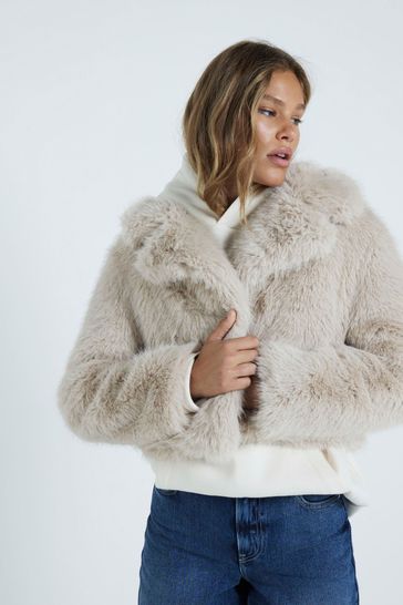 River island faux jacket sales