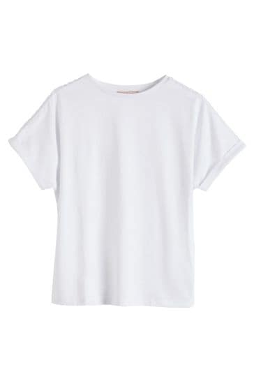 Lipsy Black White Shoulder Trim 100 Cotton Tops 2 Pack 5 16yrs