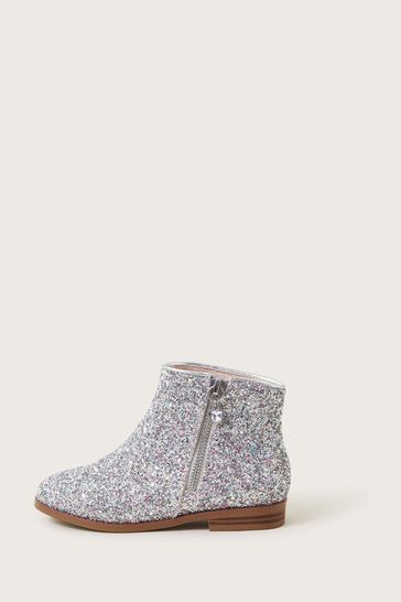 Buy Monsoon Silver Glitter Chelsea Boots from Next Netherlands