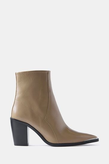 Cream leather boots uk online