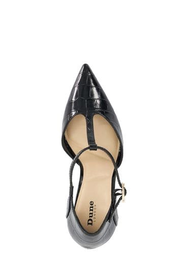 Buy Dune London Black Castered Updated T Bar Point Court Shoes from Next Canada