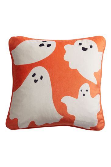 Buy Bedlam Spooky Ghosts Velvet Filled Cushion from the Laura Ashley online shop