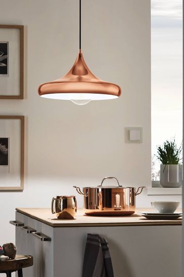 Eglo Copper Coretto Domed Ceiling Light Pendant