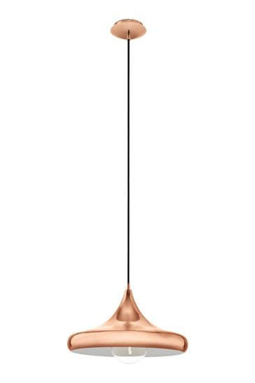 Eglo Copper Coretto Domed Ceiling Light Pendant