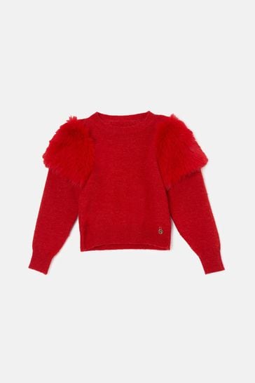 Fur sleeve jumper clearance