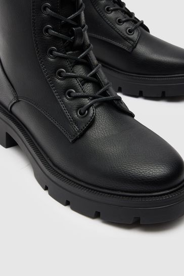 Buy Schuh Andria Lace up Ankle Black Boots from Next Bahrain