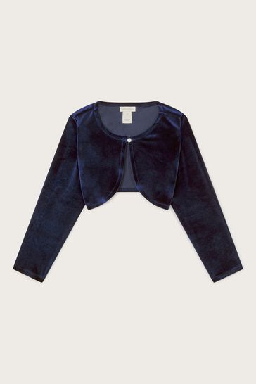 Buy Monsoon Blue Niamh Velvet Cardigan from Next Hungary
