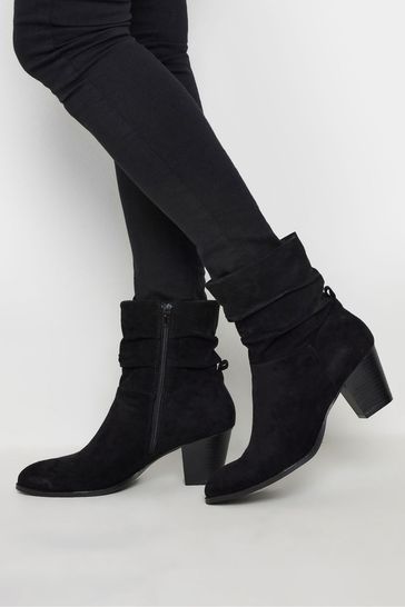 Buy Long Tall Sally Black Western Ankle Boots from Next Bahrain