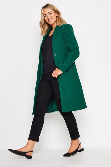 M Co Green Tailored City Coat