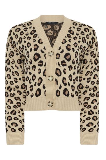 Buy Yours Curve Leopard Print Knitted Cardigan from Next Bahrain
