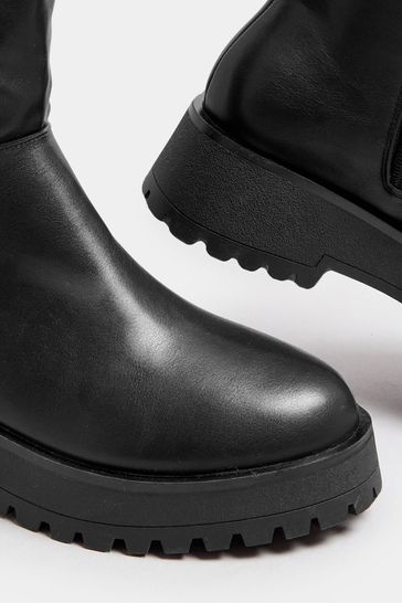 Buy Yours Curve Extra Wide Fit Wedge Knee High Boots from Next Bahrain
