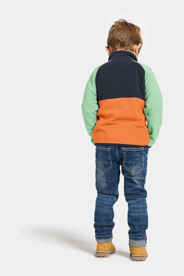 Buy Didriksons Kids Orange Monte Half Button Fleece Sweater from Next Bahrain