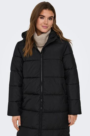 Buy ONLY Hooded Long Puffer Coat from the Laura Ashley online shop