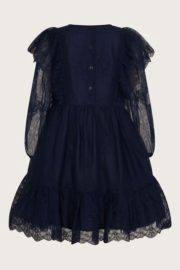 Buy Monsoon Blue Victoriana Lace Dress from Next Saudi Arabia