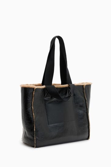 Shearling tote bag sales