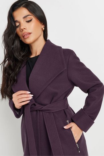 Next purple belted coat sale