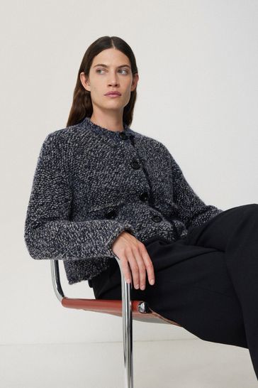 Buy Jigsaw French Tweed Cardi Jacket from the Laura Ashley online shop