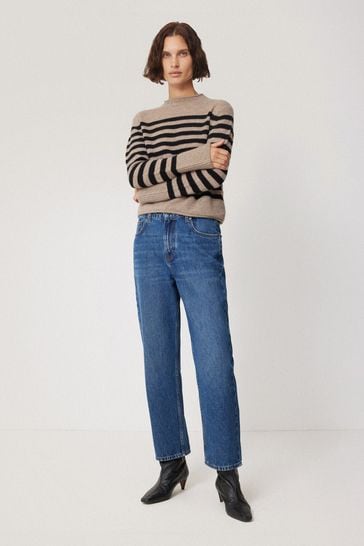 Buy Jigsaw Cream Cloud Cashmere Eldon Stripe Jumper from Next Netherlands