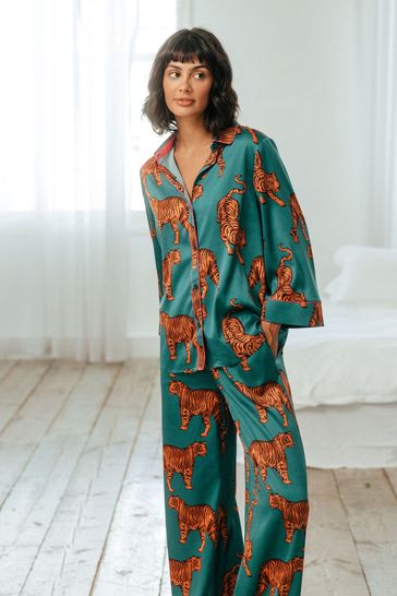 Tiger satin pajamas online