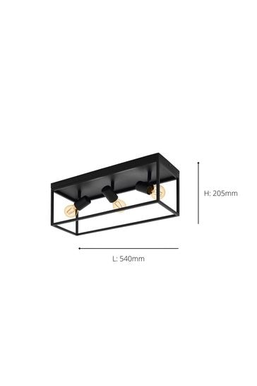 Eglo Black Silentina Caged Spotlights